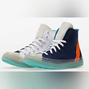 CONVERSE CHUCK ALL STAR CX POP BRIGHT White Navy Sneaker Shoes Men 5.5 Women 7.5